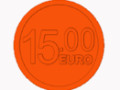 2 x €15,00 munten (oranje)
